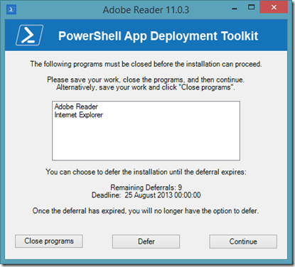 PowerShell App Deployment Toolkit