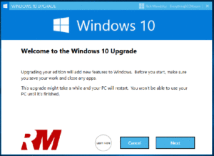 Windows 10 Upgrade UI