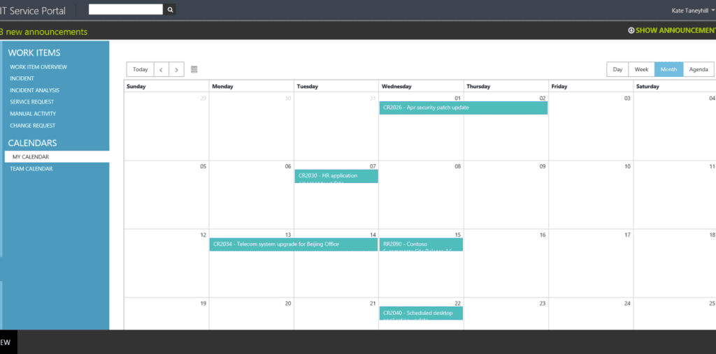 App - My Calendars 4 My Calendar View