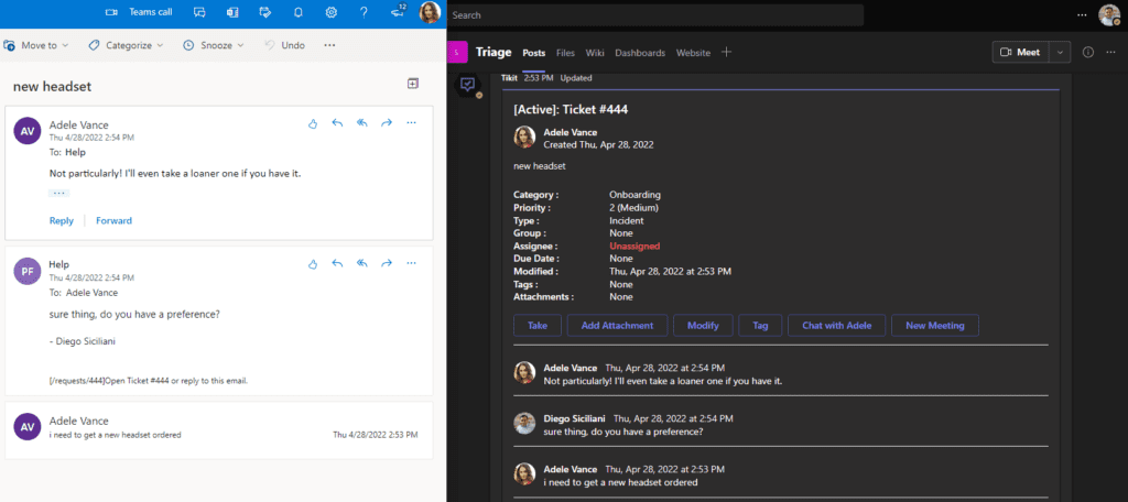 Email replies to tickets 1
