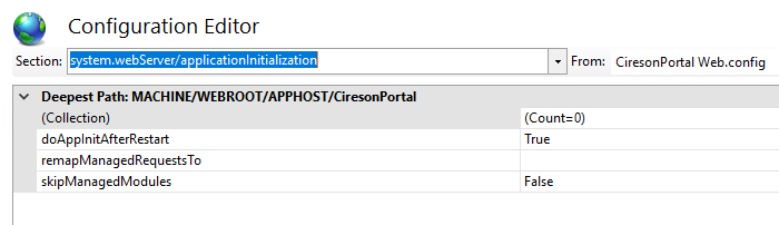 Cireson Portal v11.6: configuration editor