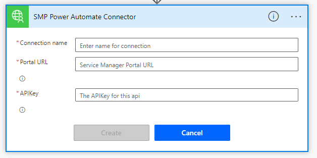 Add a Power Automate action to a flow: Cireson Power Automate connector screenshot