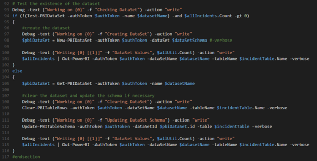 Power BI API creating or updating the dataset and the tables3
