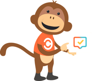 Success and Support 3 IT Monkey Standing Pointing