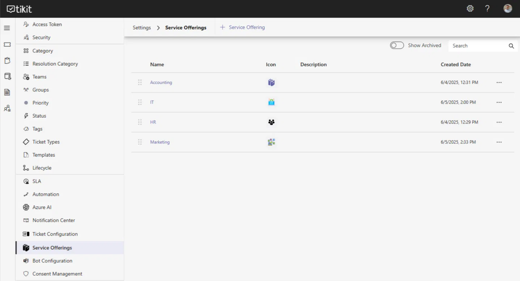 Introducing Visual Service Catalog 8 TIkits new service offerings