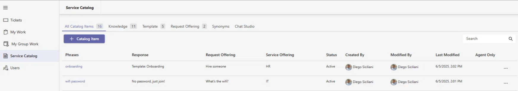 Introducing Visual Service Catalog 2 Tikit knowledge now called service catalog
