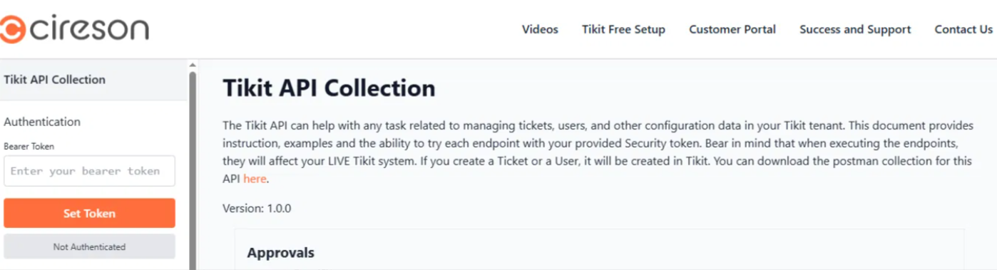 The New Site for Tikit API Documentation 2 Tikit API Postman Collection