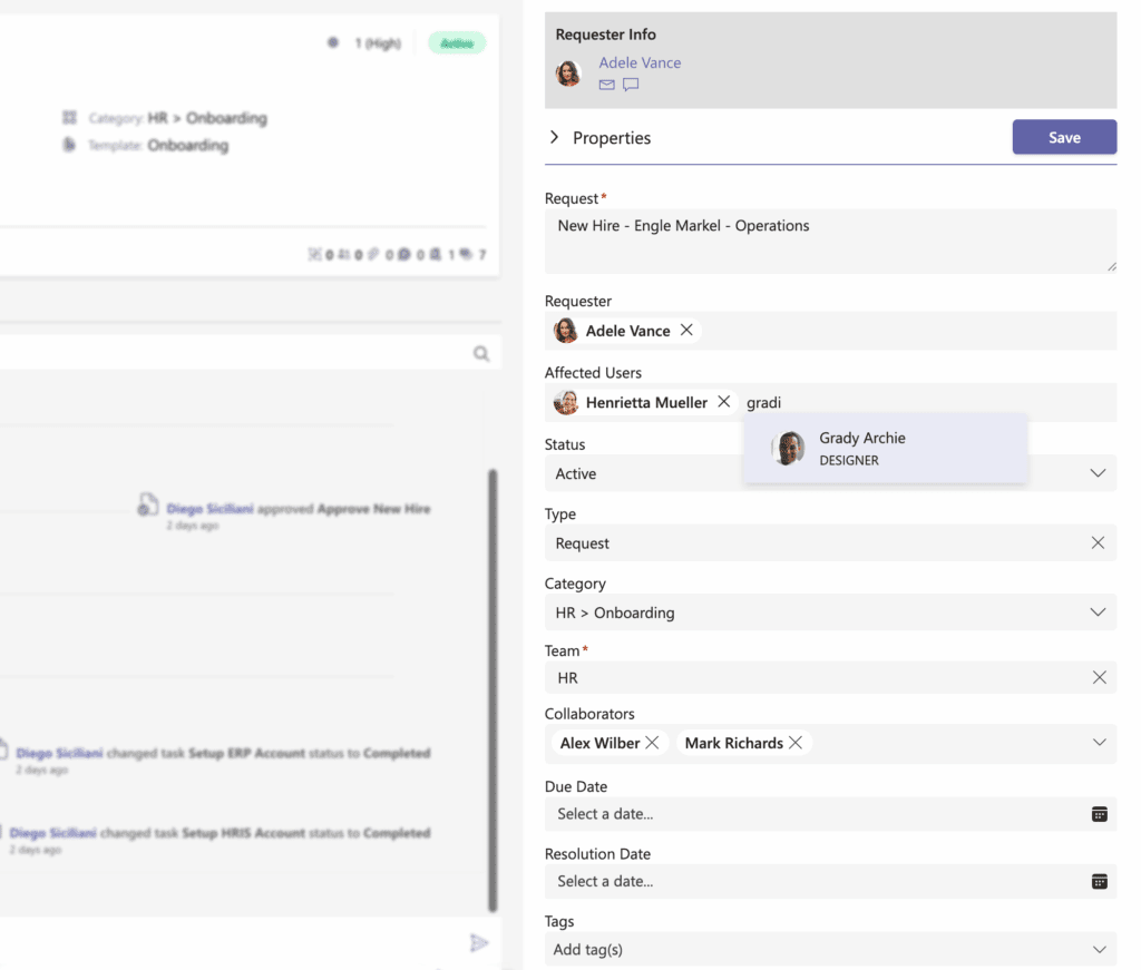 Affected Collab and Users